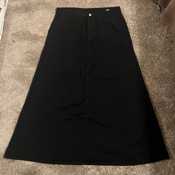 Black long jean skirt - Picture 1 of 1